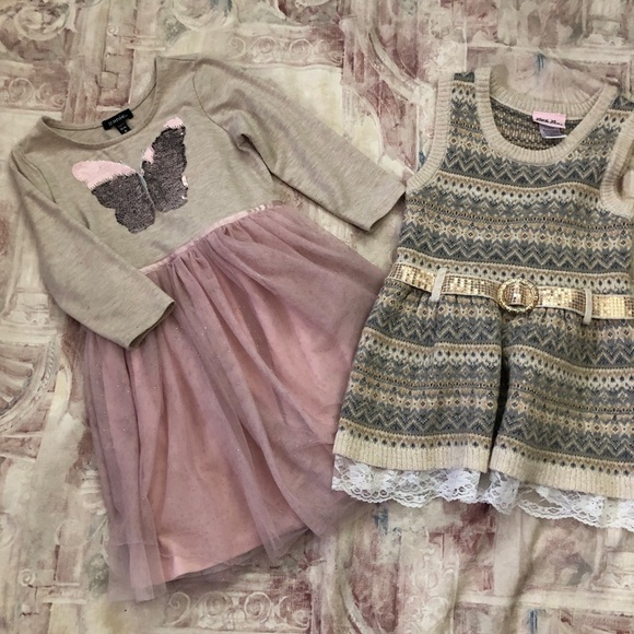 Lot of 2 Girls Dresses Size 5 - Picture 1 of 7